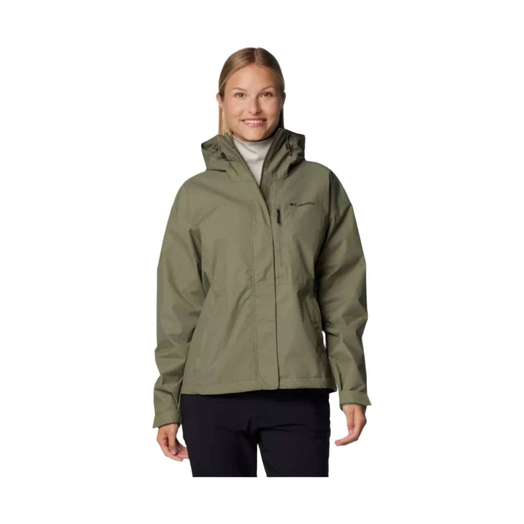 Columbia Women's Hikebound II Rain Jacket - Stone Green - Lenny's Shoe & Apparel