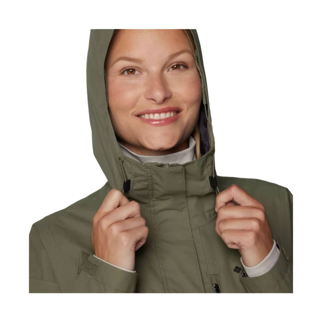 Columbia Women's Hikebound II Rain Jacket - Stone Green - Lenny's Shoe & Apparel