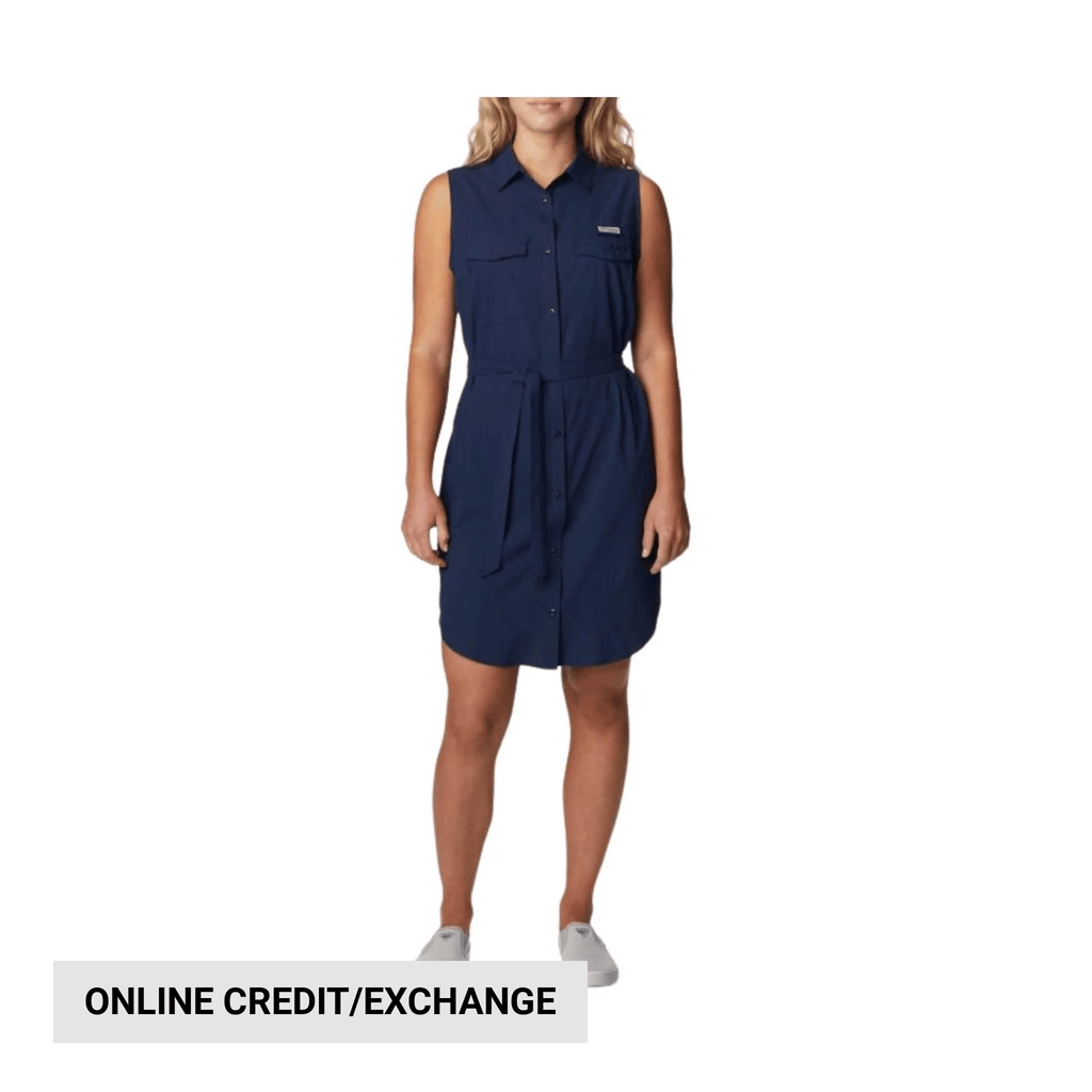 Columbia Women's PFG Sun Drifter Woven Dress II - Collegiate Navy - Lenny's Shoe & Apparel