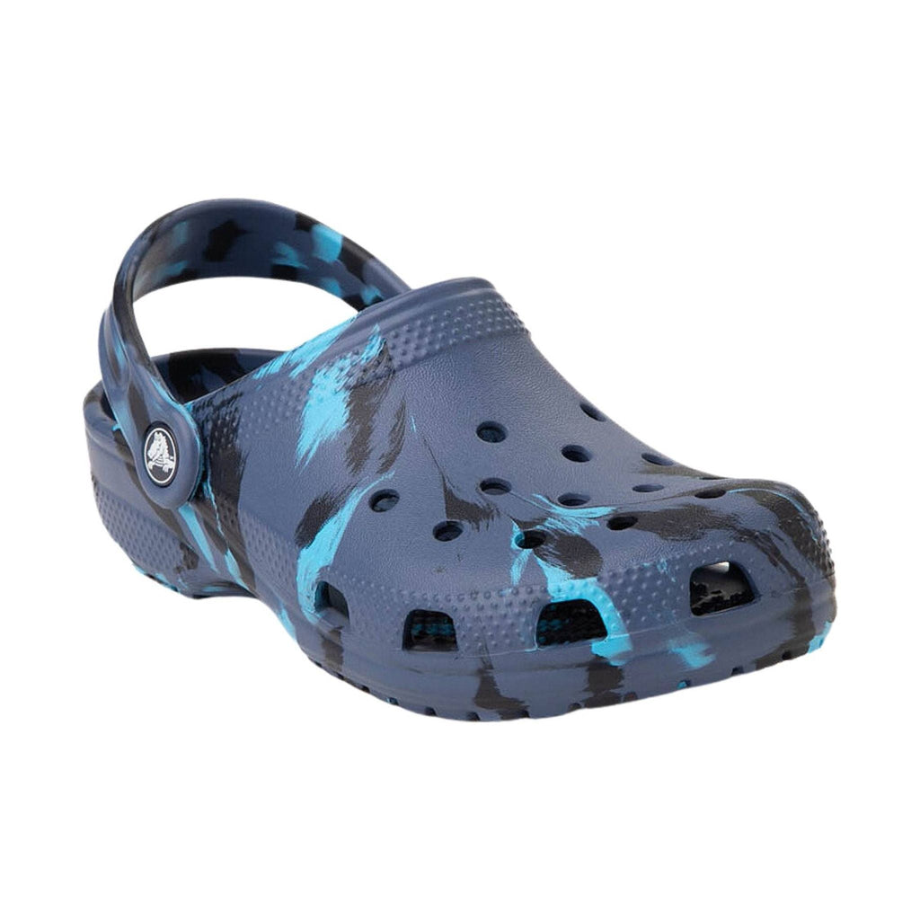Crocs Kids' Classic Clog - Marbled Navy - Lenny's Shoe & Apparel