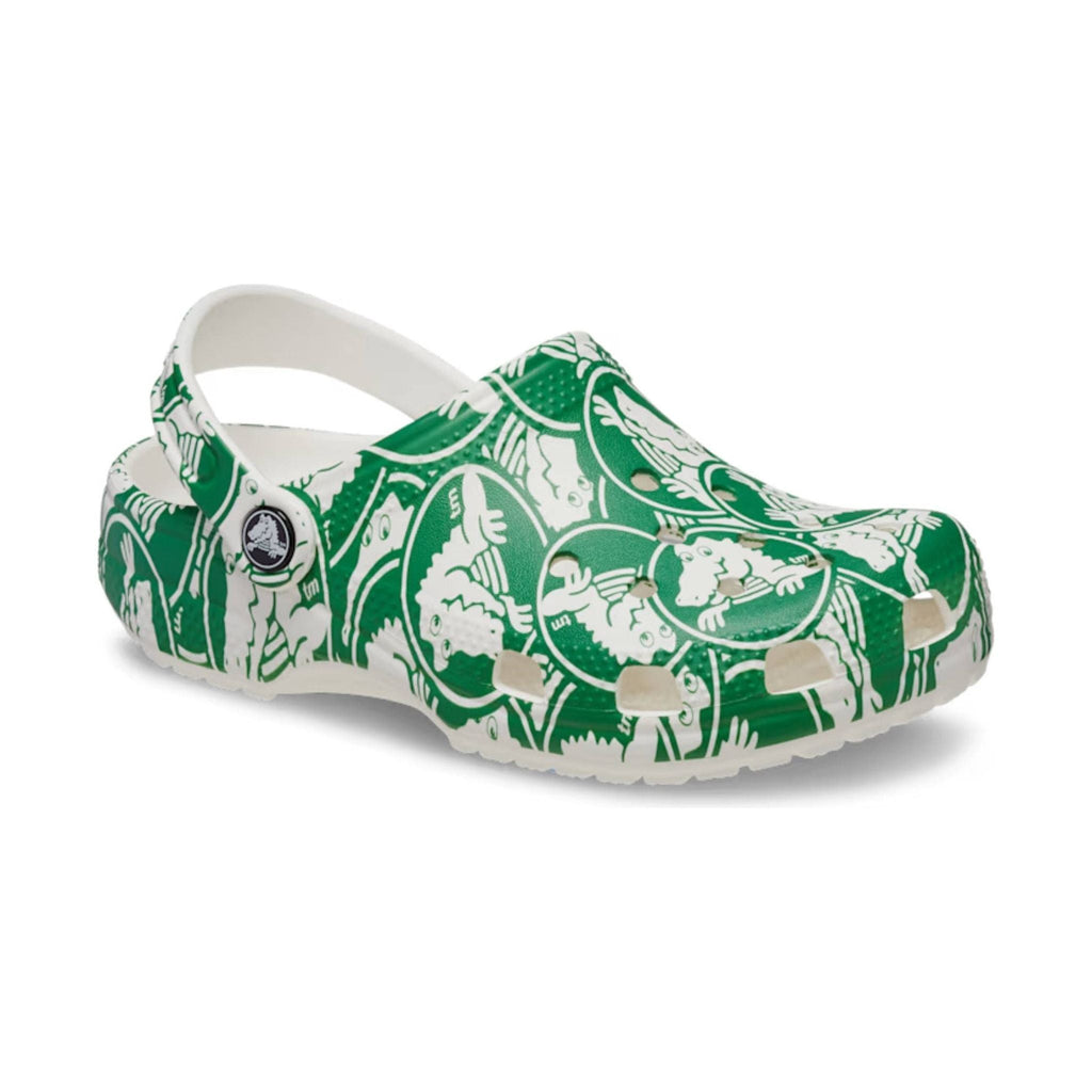 Crocs Kids' Classic Duke Print Clog - Green/White - Lenny's Shoe & Apparel