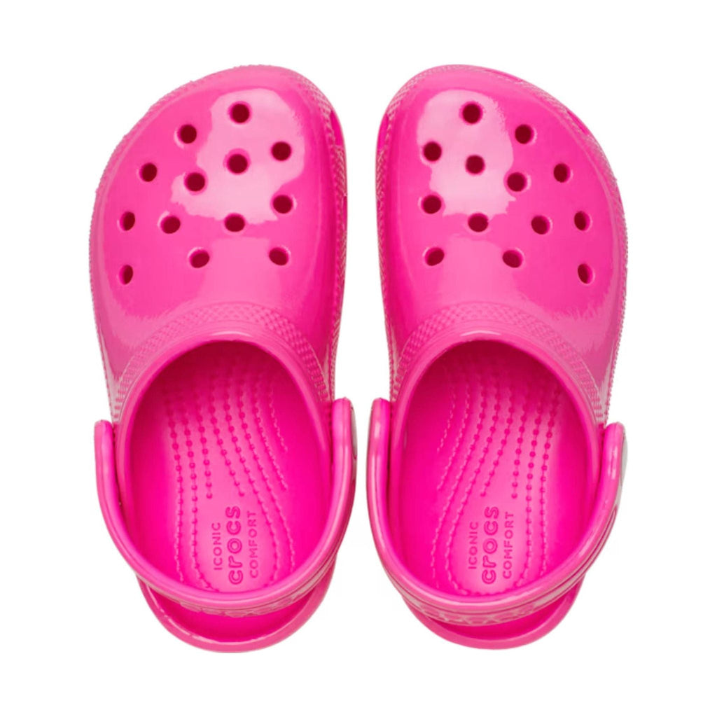 Crocs Kids' Classic Neon Highlighter Clog - Pink Crush - Lenny's Shoe & Apparel