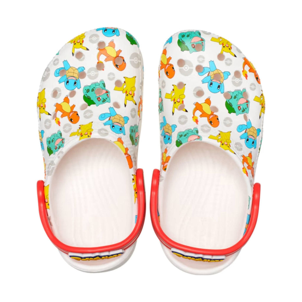 Crocs Kids' Classic Pokemon Clog - White/Multi - Lenny's Shoe & Apparel