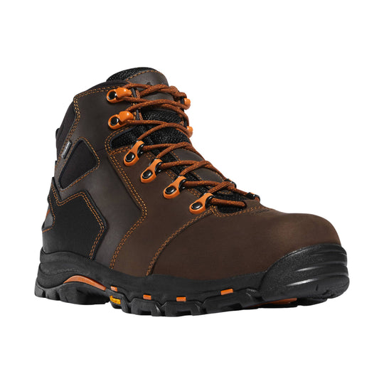 Danner Men's Vicious 4.5 Inch Work Boot - Brown/Orange - Lenny's Shoe & Apparel