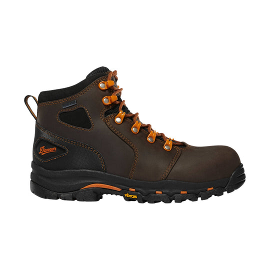 Danner Women's Vicious 4 Inch Composite Toe Work Boot - Brown/Orange - Lenny's Shoe & Apparel