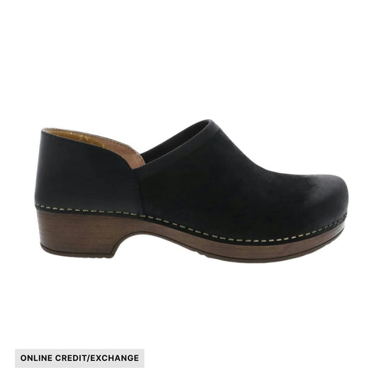 Dansko Women's Brenna - Black Burnished Suede - ONLINE CREDIT/EXCHANGE - Lenny's Shoe & Apparel