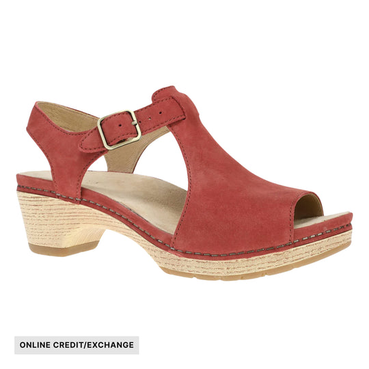 Dansko Women's Laverne Sandals - Paprika Nubuck - ONLINE CREDIT/EXCHANGE - Lenny's Shoe & Apparel