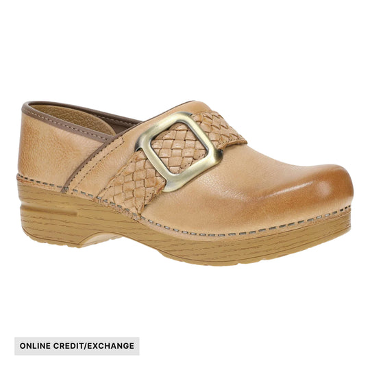 Dansko Women's Pro Braided Clog - Honey Distressed - ONLINE CREDIT/EXCHANGE - Lenny's Shoe & Apparel