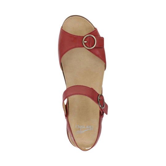 Dansko Women's Candace Sandals - Red - Lenny's Shoe & Apparel