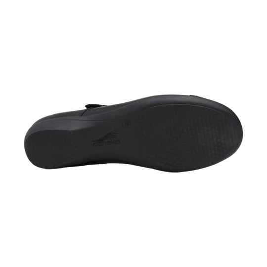 Black shoe sole with Dansko logo and size 38 marking
