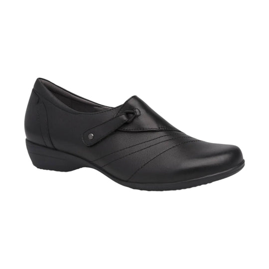 Dansko Women's Franny Shoes - Black Milled - Lenny's Shoe & Apparel