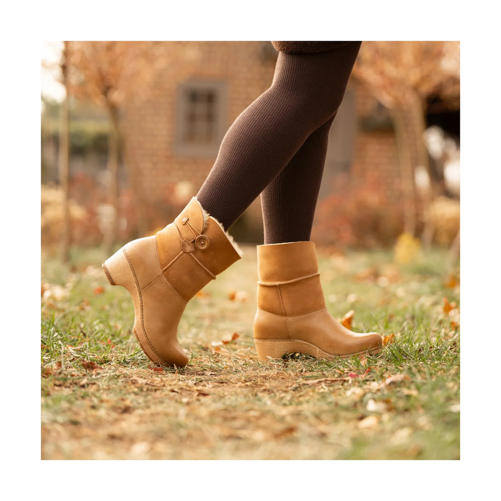 Dansko Women's Lillith Boots - Honey Distressed - Lenny's Shoe & Apparel