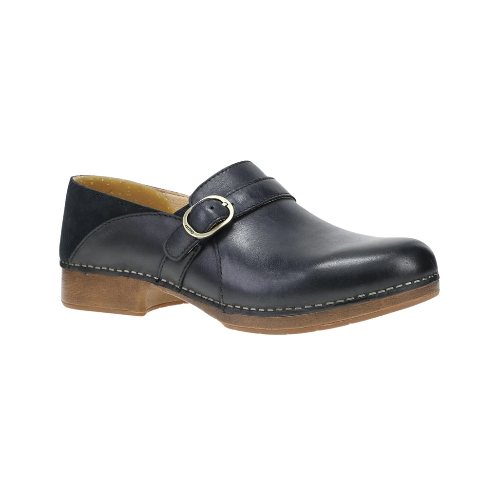 Dansko Women's Margaret - Black Burnished Calf Clog - Lenny's Shoe & Apparel