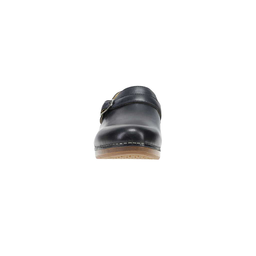 Dansko Women's Margaret - Black Burnished Calf Clog - Lenny's Shoe & Apparel