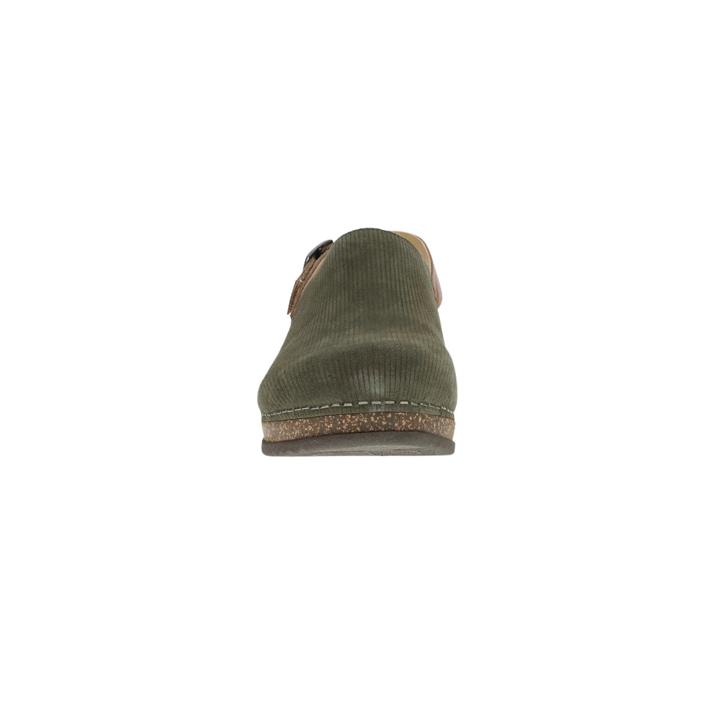Dansko Women's Merrin Shoes - Olive Suede Mule - Lenny's Shoe & Apparel