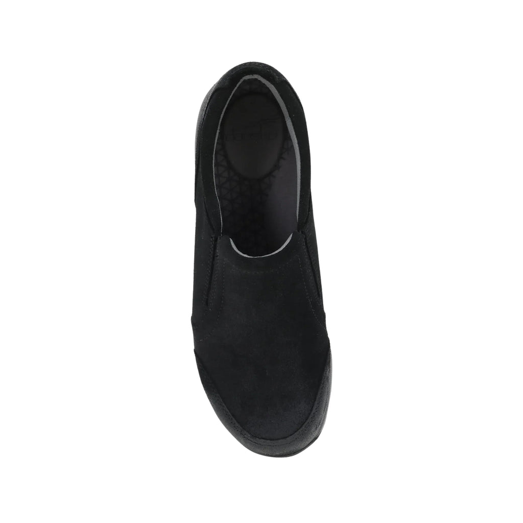 Dansko Women's Pippy Waterproof Sneakers - Black Burnished Suede - Lenny's Shoe & Apparel