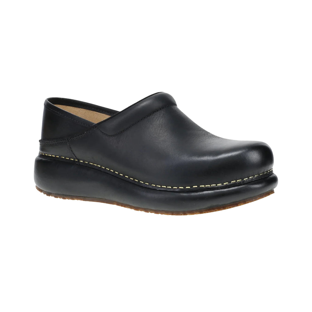 Dansko Women's Platform Pro Clogs - Black Burnished Nubuck - Lenny's Shoe & Apparel