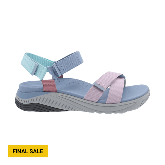 Dansko Women's Racquel Sandal - Sky Multi Webbing - Lenny's Shoe & Apparel