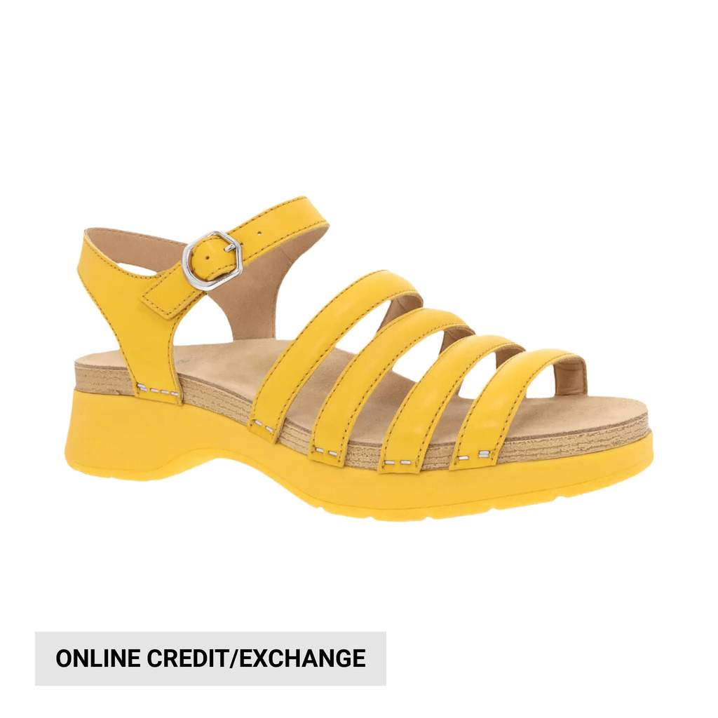 Dansko Women's Roxie Sandal - Yellow - Lenny's Shoe & Apparel