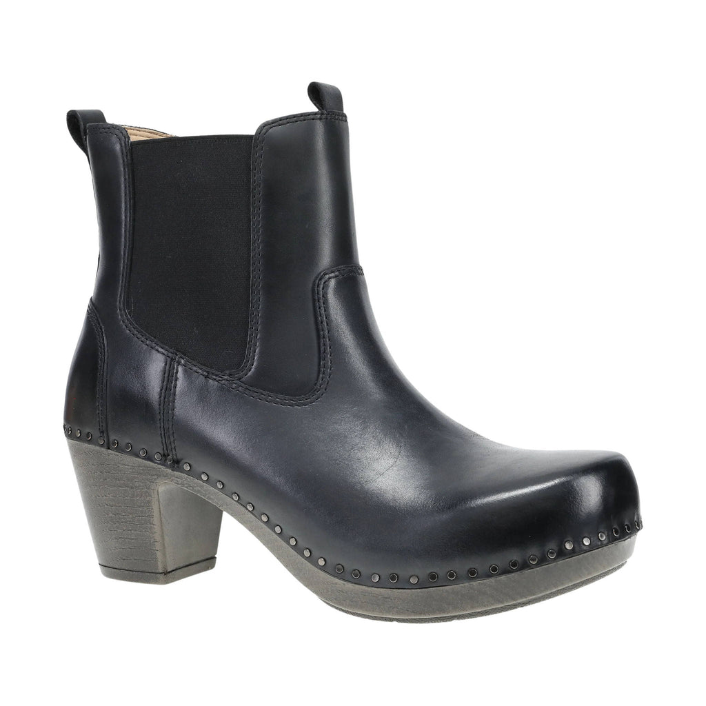 Dansko Women's Shayna Boots - Black Burnished Calf - Lenny's Shoe & Apparel