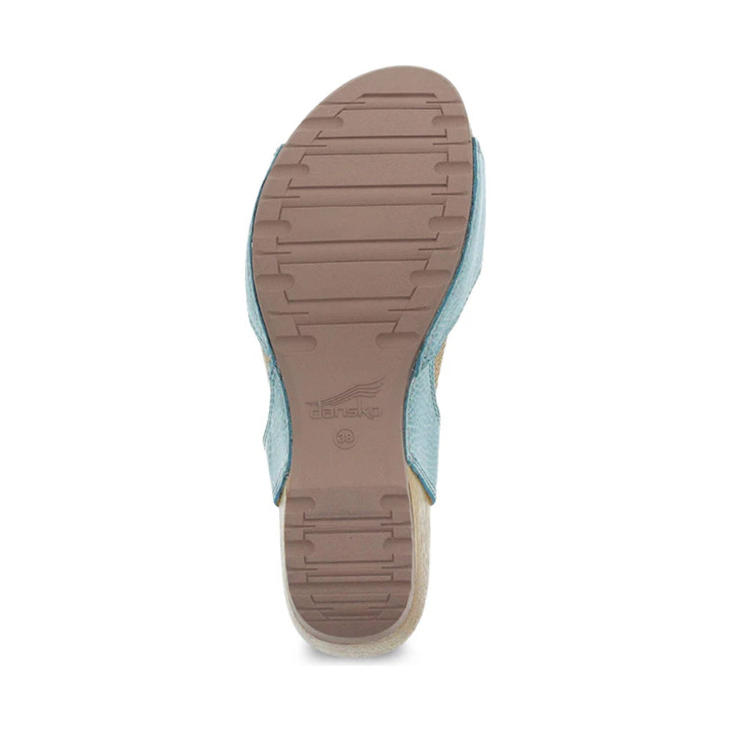 Dansko Women's Tricia Sandal - Lagoon Milled Burnished - Lenny's Shoe & Apparel