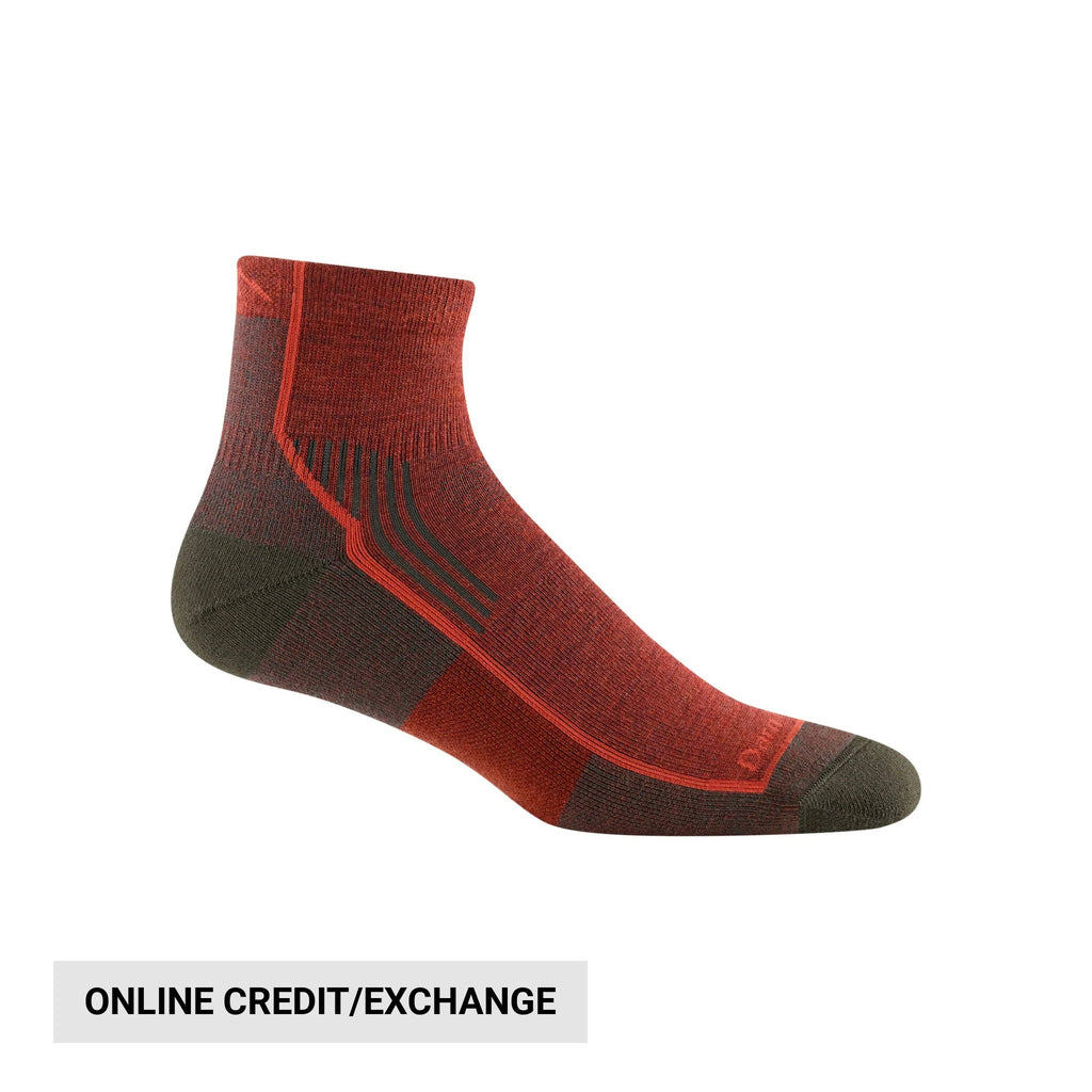 Darn Tough Men's Hiker Quarter Midweight Hiking Sock - Chestnut - Lenny's Shoe & Apparel