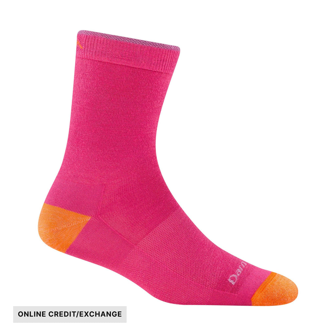 Darn Tough Vermont Kids' Field Trip Micro Crew Lightweight Hiking Sock - Neon Pink - ONLINE CREDIT/EXCHANGE - Lenny's Shoe & Apparel