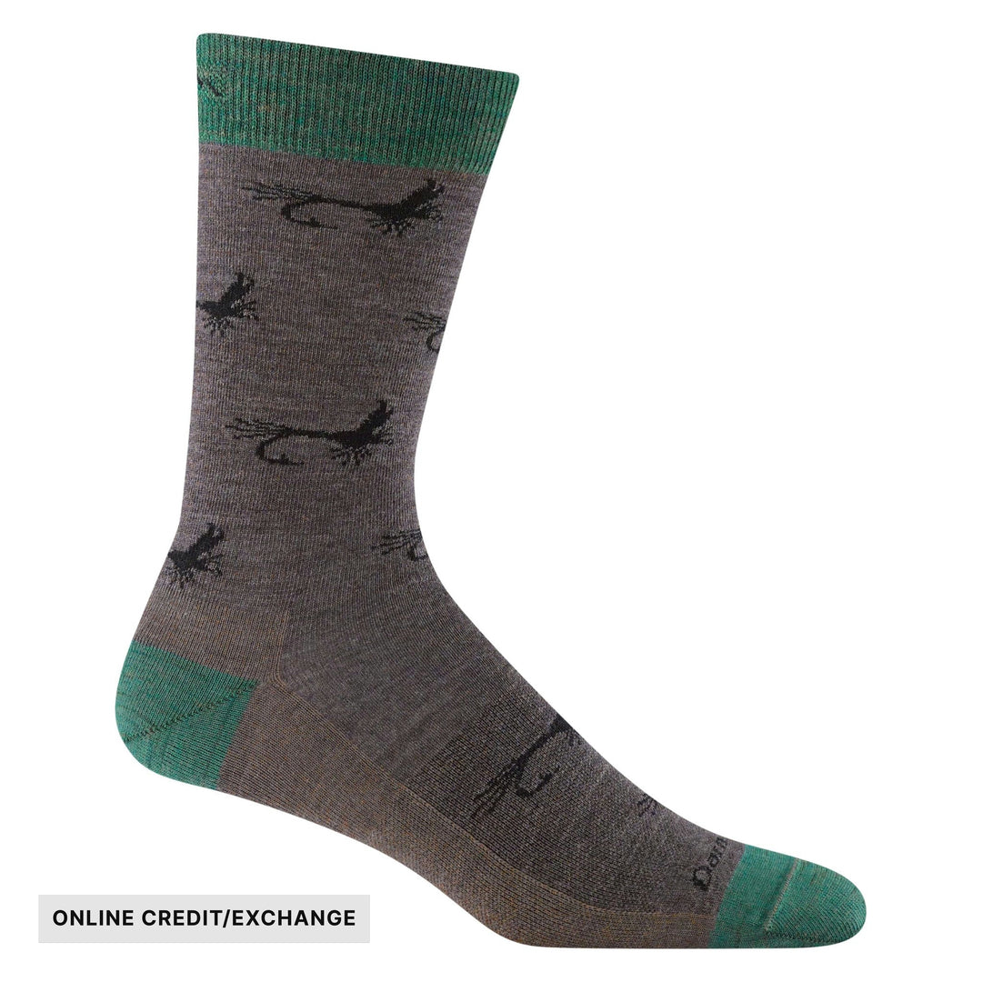 Darn Tough Vermont Men's Mcfly Crew Lightweight Lifestyle Sock - Taupe - ONLINE CREDIT/EXCHANGE - Lenny's Shoe & Apparel