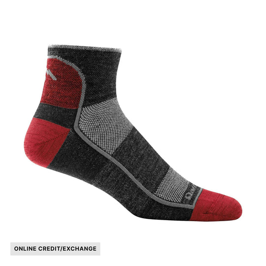 Darn Tough Vermont Men's Quarter Lightweight Athletic Sock - Team Dtv - ONLINE CREDIT/EXCHANGE - Lenny's Shoe & Apparel