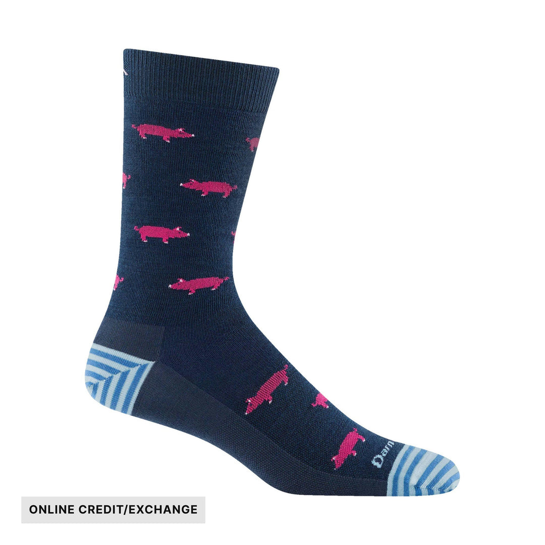 Darn Tough Vermont Men's Truffle Hog Lightweight Lifestyle Sock - Midnight - ONLINE CREDIT/EXCHANGE - Lenny's Shoe & Apparel