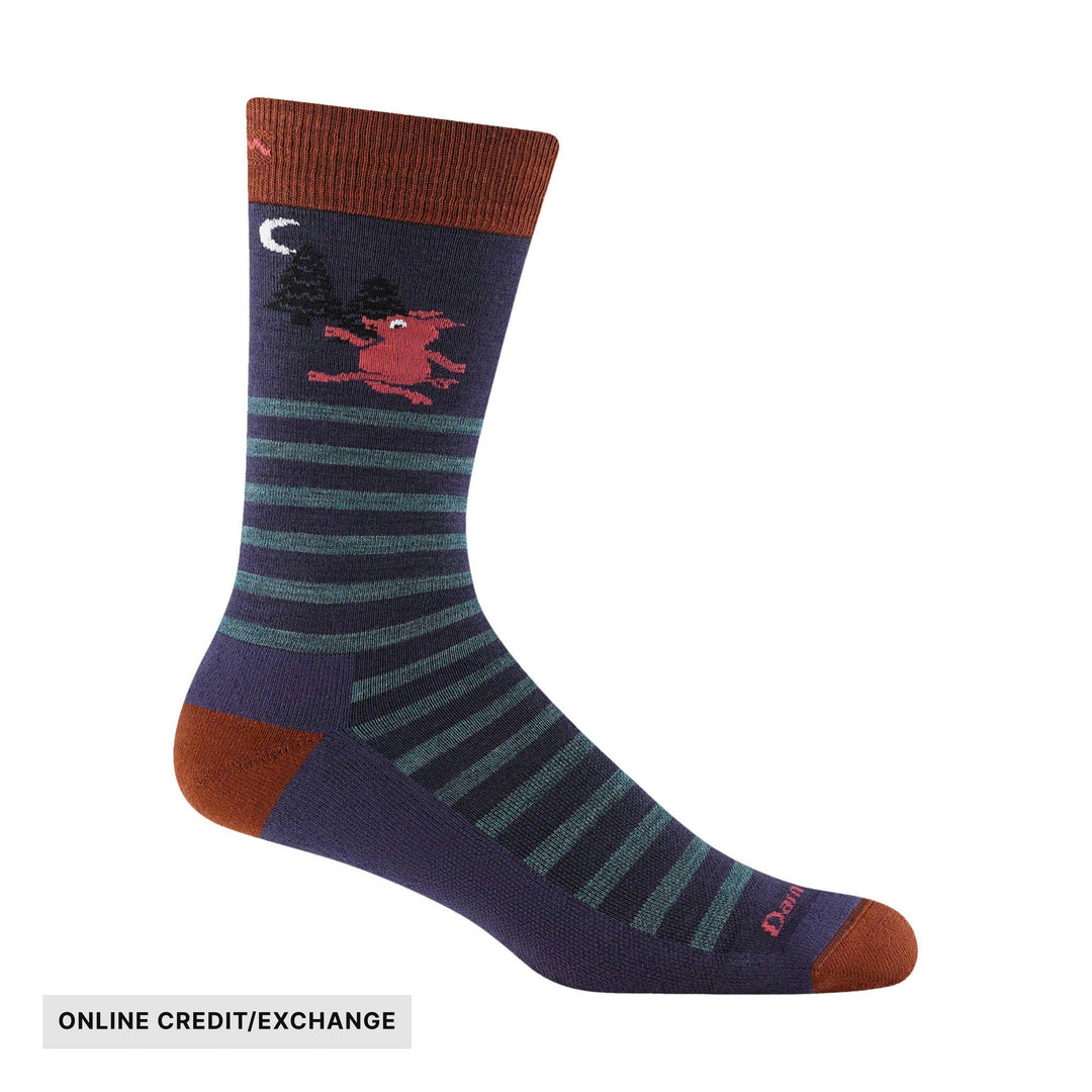 Darn Tough Vermont Men's Wild Life Crew Lightweight Lifestyle Sock - Blackberry - ONLINE CREDIT/EXCHANGE - Lenny's Shoe & Apparel