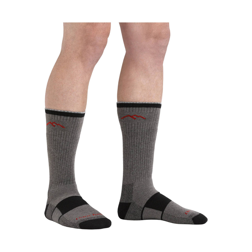 Darn Tough Vermont Men's Coolmax Hiker Boot Midweight Hiking Sock - Gray/Black - Lenny's Shoe & Apparel