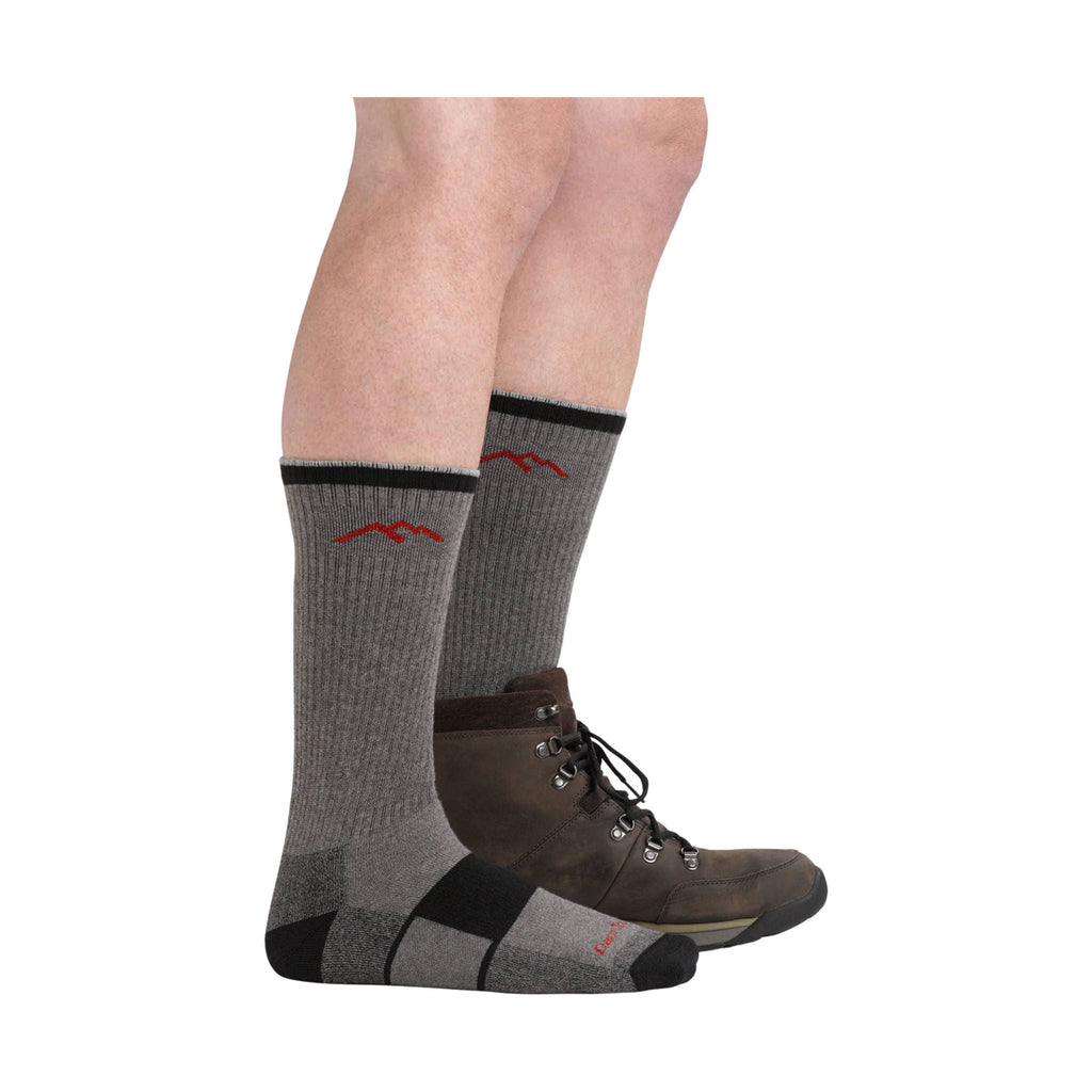 Darn Tough Vermont Men's Coolmax Hiker Boot Midweight Hiking Sock - Gray/Black - Lenny's Shoe & Apparel