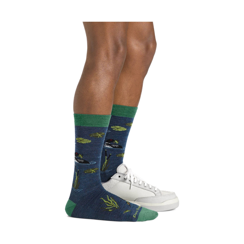 Darn Tough Vermont Men's Diver Crew Lightweight Lifestyle Sock - Denim - Lenny's Shoe & Apparel