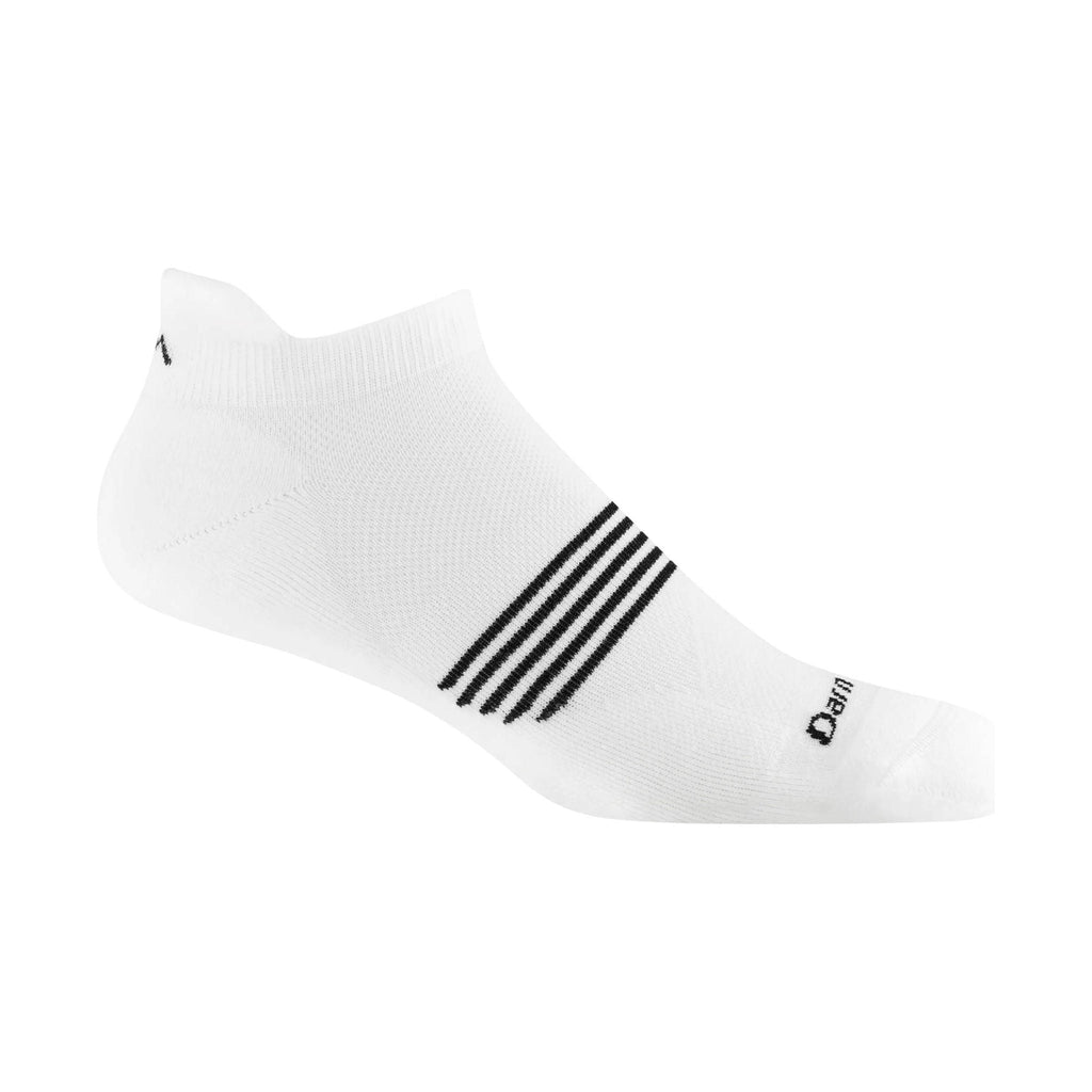Darn Tough Vermont Men's Element No Show Tab Lightweight Running Sock - White - Lenny's Shoe & Apparel