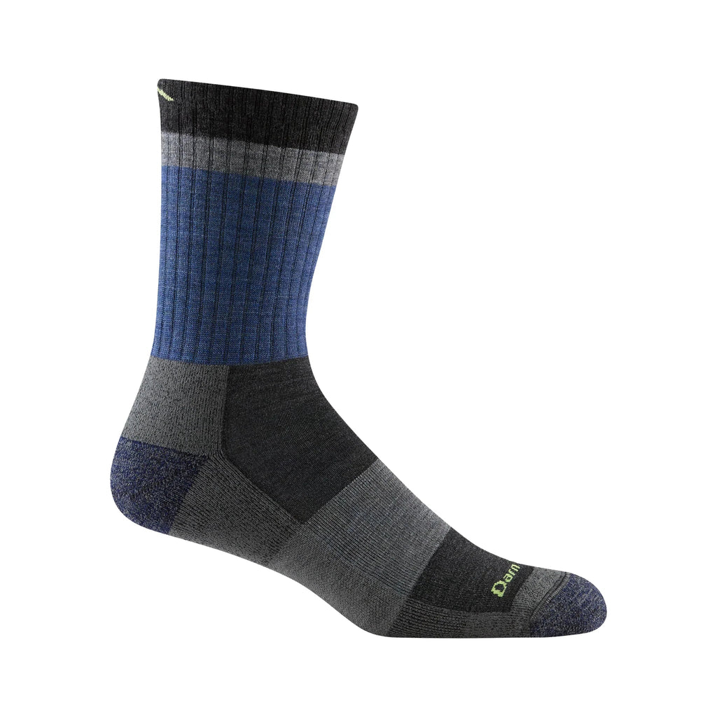 Darn Tough Vermont Men's Heady Stripe Micro Crew Lightweight Hiking Sock - Blue - Lenny's Shoe & Apparel