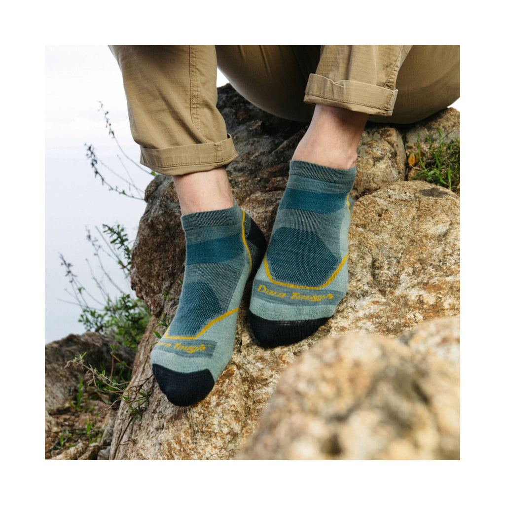 Darn Tough Vermont Men's Lightweight Hiker No Show Socks - Seafoam - Lenny's Shoe & Apparel