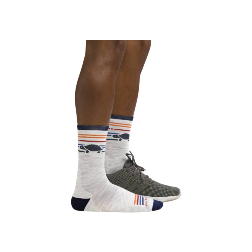 Darn Tough Vermont Men's Pacer Micro Crew Ultra Lightweight Running Sock - Ash - Lenny's Shoe & Apparel