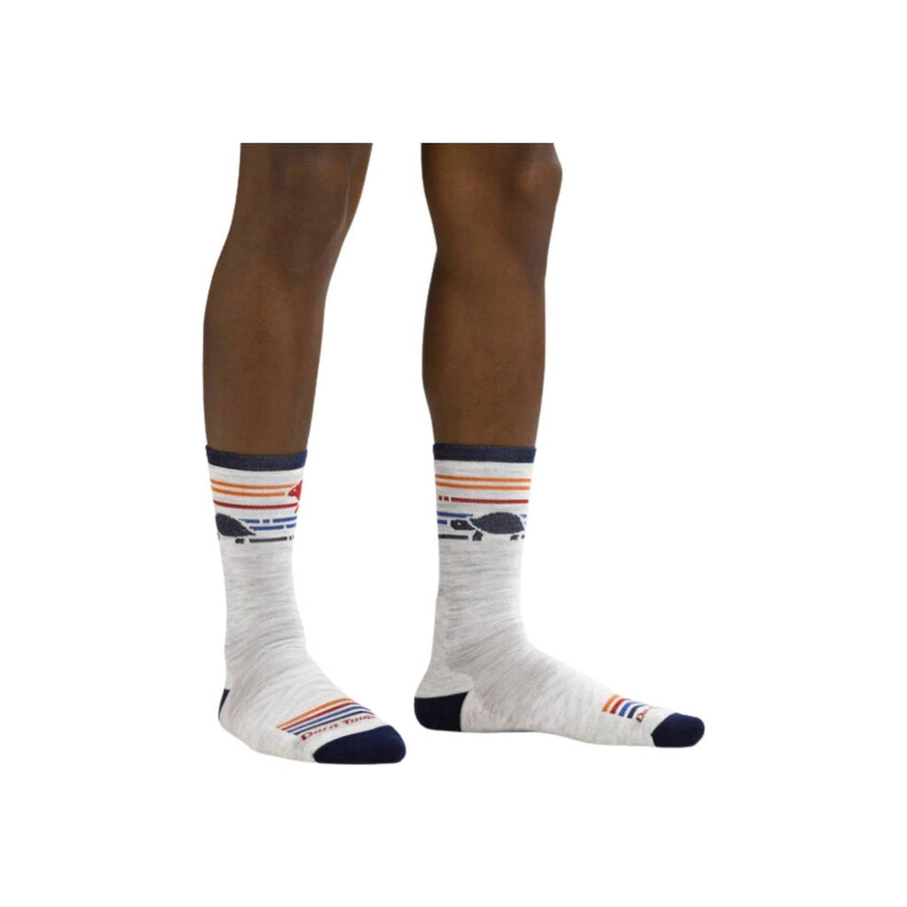 Darn Tough Vermont Men's Pacer Micro Crew Ultra Lightweight Running Sock - Ash - Lenny's Shoe & Apparel