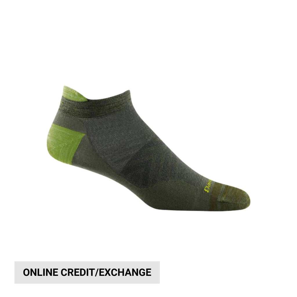 Darn Tough Vermont Men's Run No Show Tab No Cushion Ultra Lightweight Running Sock - Fatigue - Lenny's Shoe & Apparel