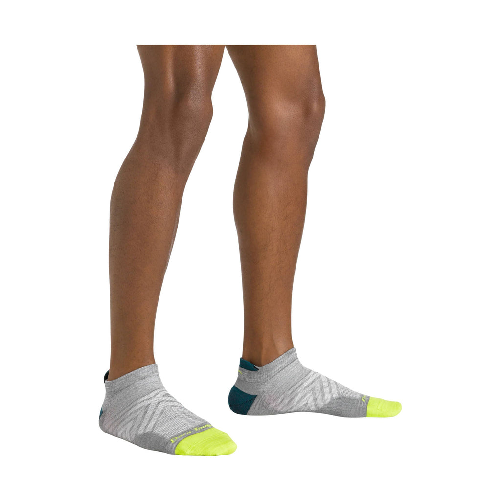 Darn Tough Vermont Men's Run No Show Tab No Cushion Ultra Lightweight Running Sock - Gray - Lenny's Shoe & Apparel