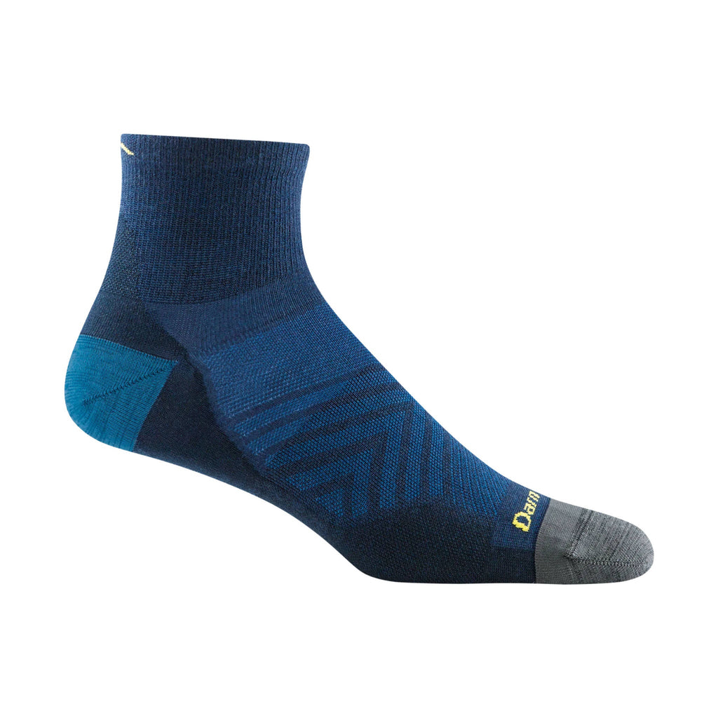 Darn Tough Vermont Men's Run Quarter No Cushion Ultra Lightweight Running Sock - Eclipse - Lenny's Shoe & Apparel
