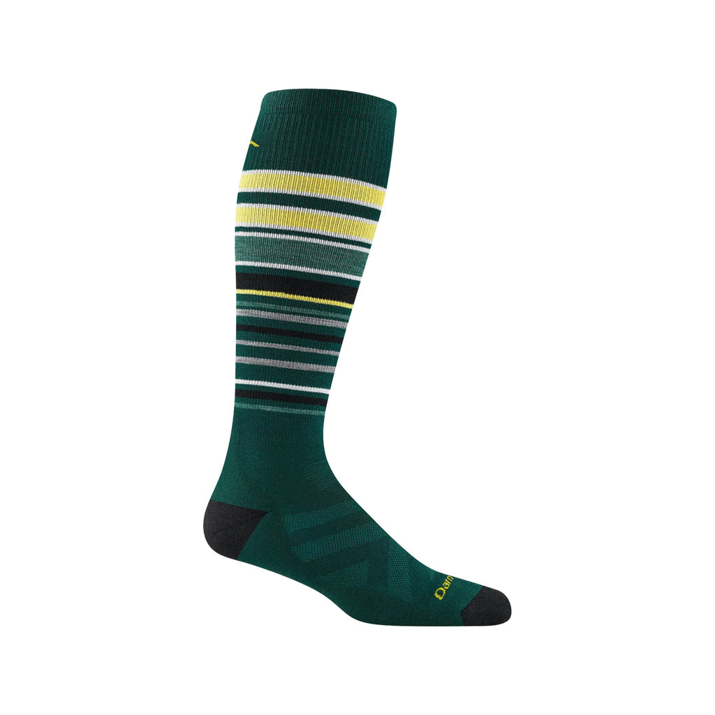 Darn Tough Vermont Men's Snowpack Over The Calf Midweight Ski and Snowboard Sock - Pine - Lenny's Shoe & Apparel