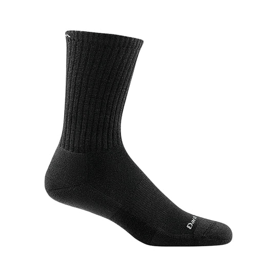 Darn Tough Vermont Men's The Standard Crew No Cushion Lightweight Lifestyle Sock - Black - Lenny's Shoe & Apparel