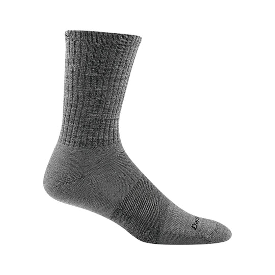 Darn Tough Vermont Men's The Standard Crew No Cushion Lightweight Lifestyle Sock - Medium Gray - Lenny's Shoe & Apparel
