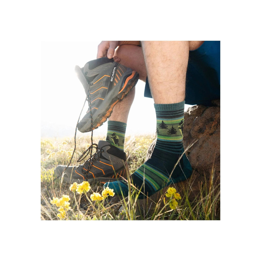 Darn Tough Vermont Men's Willoughby Micro Crew Lightweight Hiking Sock - Willow - Lenny's Shoe & Apparel