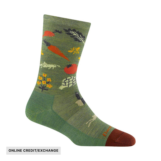 Darn Tough Vermont Women's Farmers Market Lightweight Lifestyle Crew - Willow - ONLINE CREDIT/EXCHANGE - Lenny's Shoe & Apparel