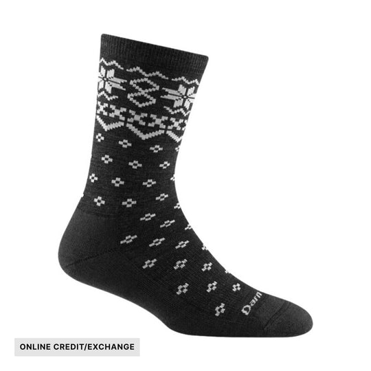 Darn Tough Vermont Women's Shetland Crew Lightweight Lifestyle Sock - Charcoal - ONLINE CREDIT/EXCHANGE - Lenny's Shoe & Apparel