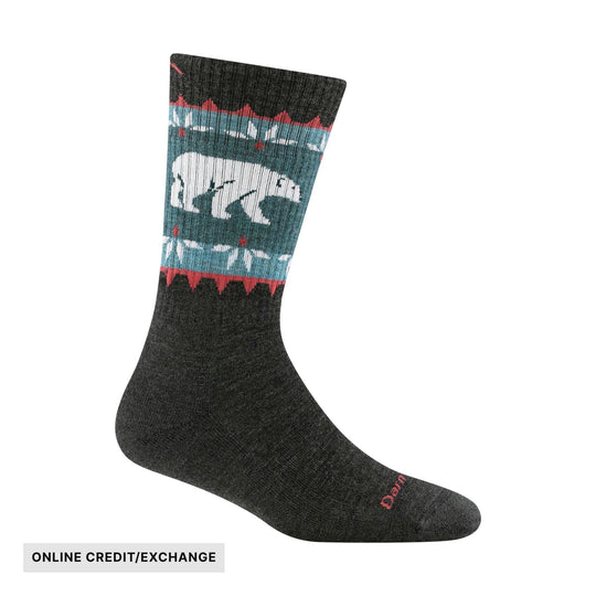 Darn Tough Vermont Women's Vanna Grizzle Boot Midweight Hiking Sock - Charcoal - ONLINE CREDIT/EXCHANGE - Lenny's Shoe & Apparel
