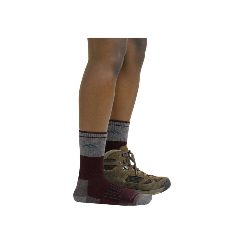 Darn Tough Vermont Women's Boot Heavyweight Hunting Sock - Burgundy - Lenny's Shoe & Apparel
